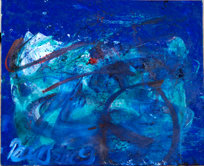 Doug Petrovic, huile bleu, 2010