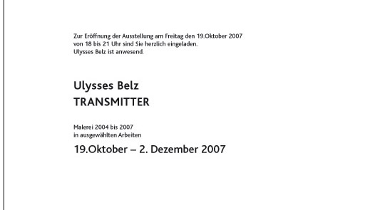 Ulysses Belz invitation